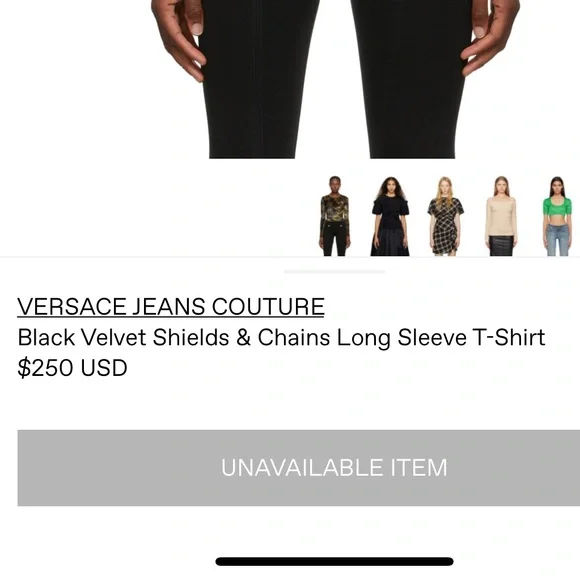 Versace jeans couture size 40 (fits like XS/S) - Picture 8 of 9